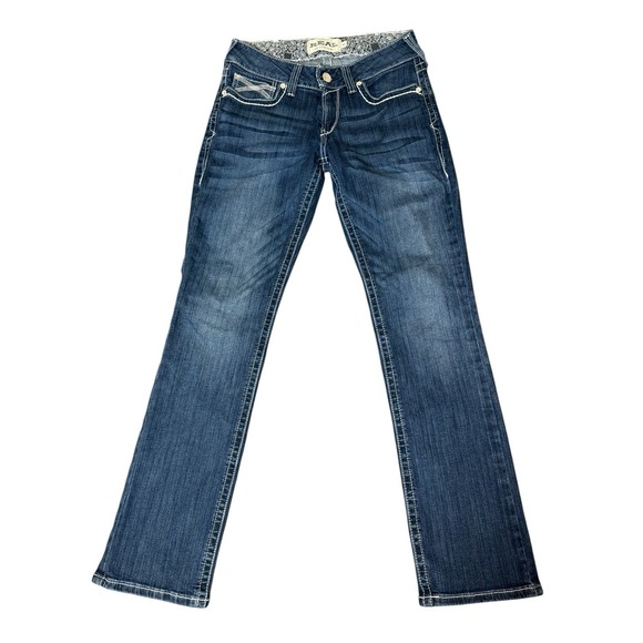 Ariat Real Denim Jeans Women's Size‎ 30x31 Marine Boot Cut Mid Rise Cowgirl - Picture 1 of 5